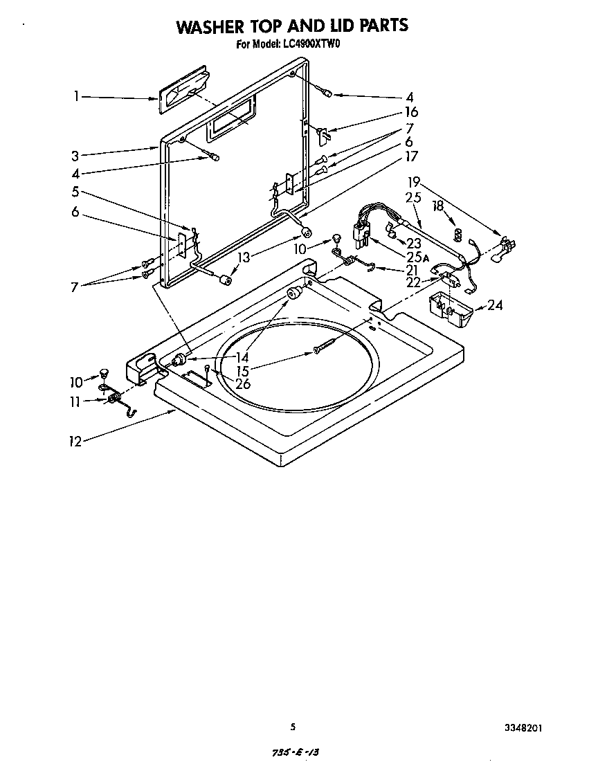 Washer top and lid