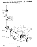 Brake, clutch, gearcase, motor and pump