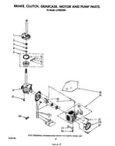 Brake, clutch, gearcase, motor and pump