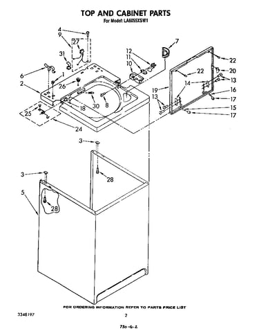Top and cabinet