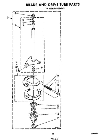 Brake and drive tube
