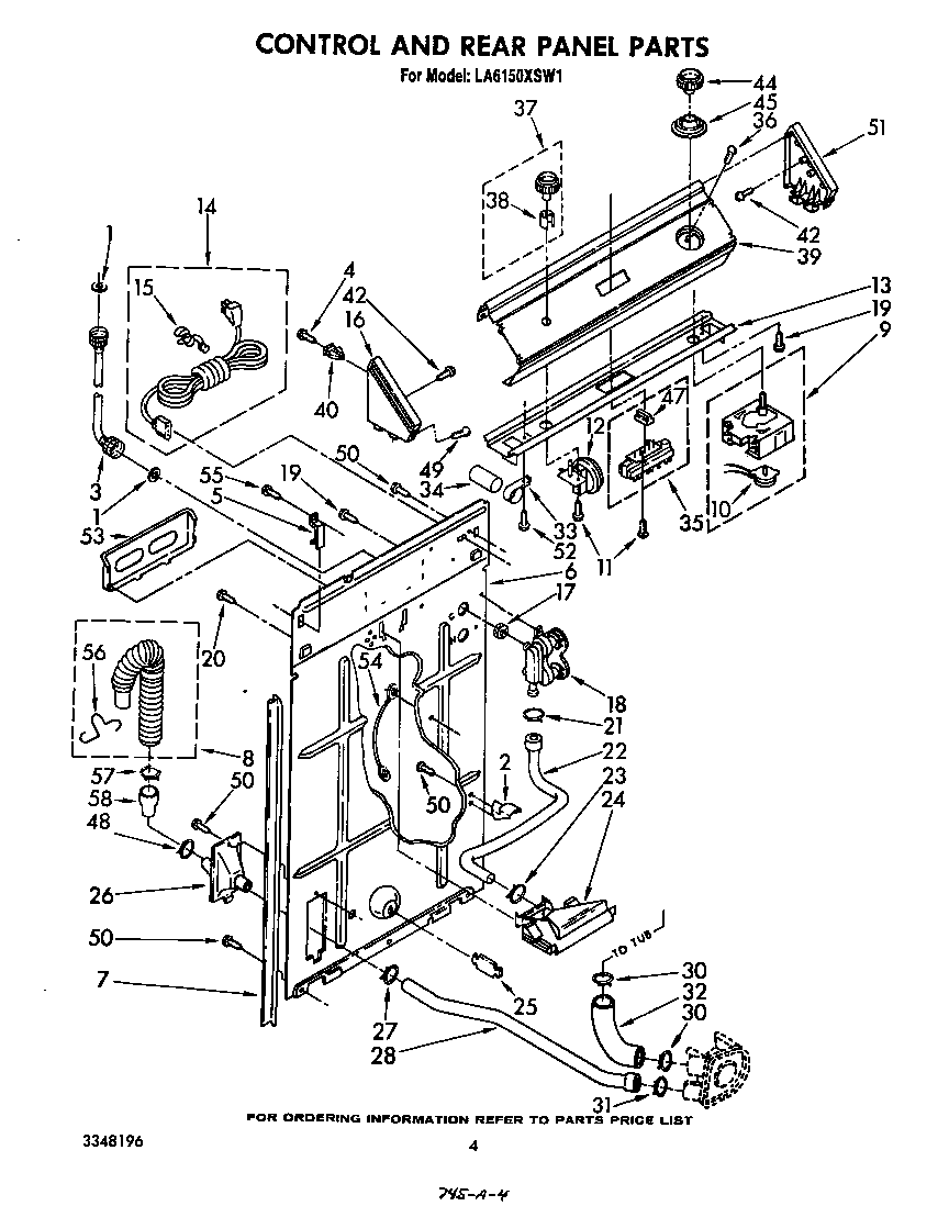 Control and rear panel