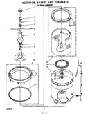 Agitator, basket and tub