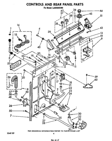 Control and rear panel