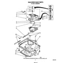 Whirlpool LA6058XSW0 machine base diagram