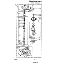 Whirlpool LA6058XSW0 gearcase diagram