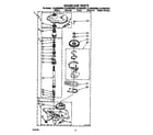Whirlpool 3LA5800XSW0 gearcase diagram