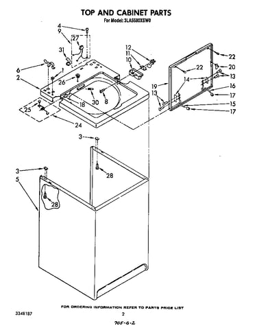 Top and cabinet