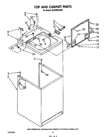 Top and cabinet
