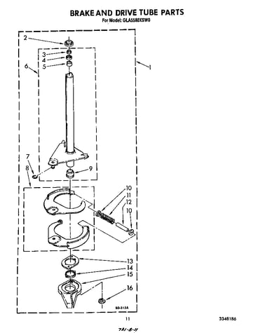 Brake and drive tube