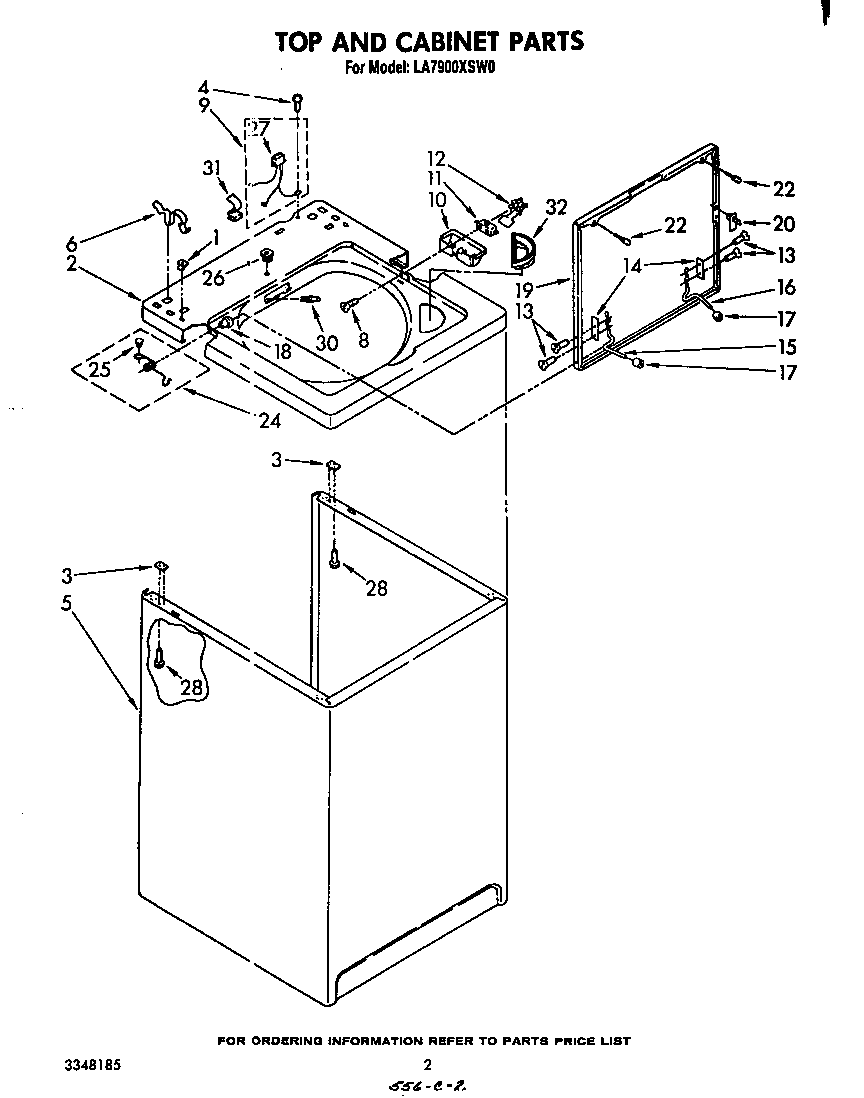 Top and cabinet
