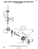 Brake clutch, gearcase, motor and pump