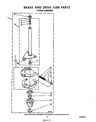 Brake and drive tube