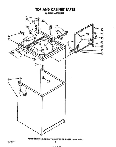 Top and cabinet