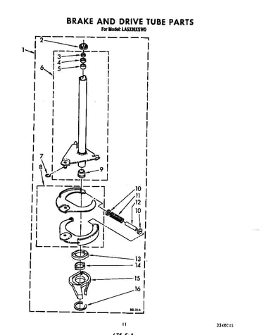 Brake and drive tube