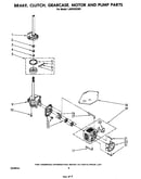 Brake, clutch, gearcase, motor and pump