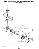 Brake clutch, gearcase, motor and pump