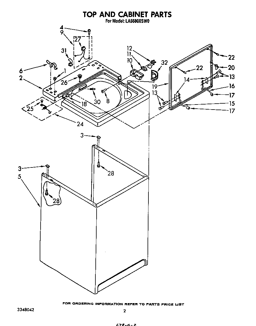 Top and cabinet