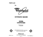 Whirlpool LA6090XSW0 front cover diagram