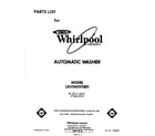 Whirlpool LA5360XSW0 front cover diagram