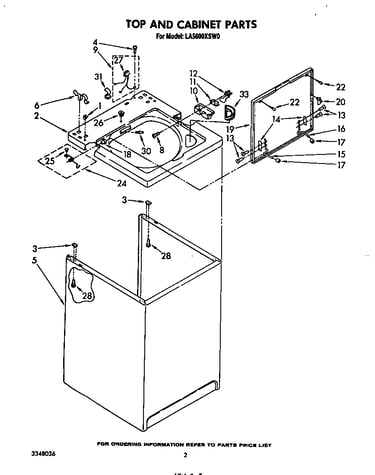 Top and cabinet
