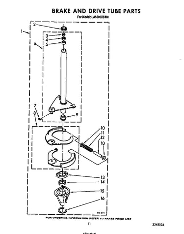Brake and drive tube