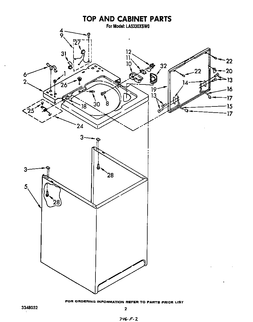 Top and cabinet