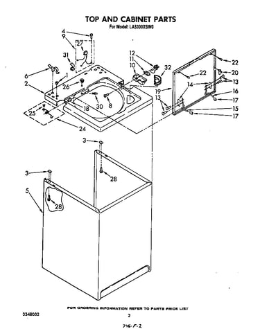 Top and cabinet