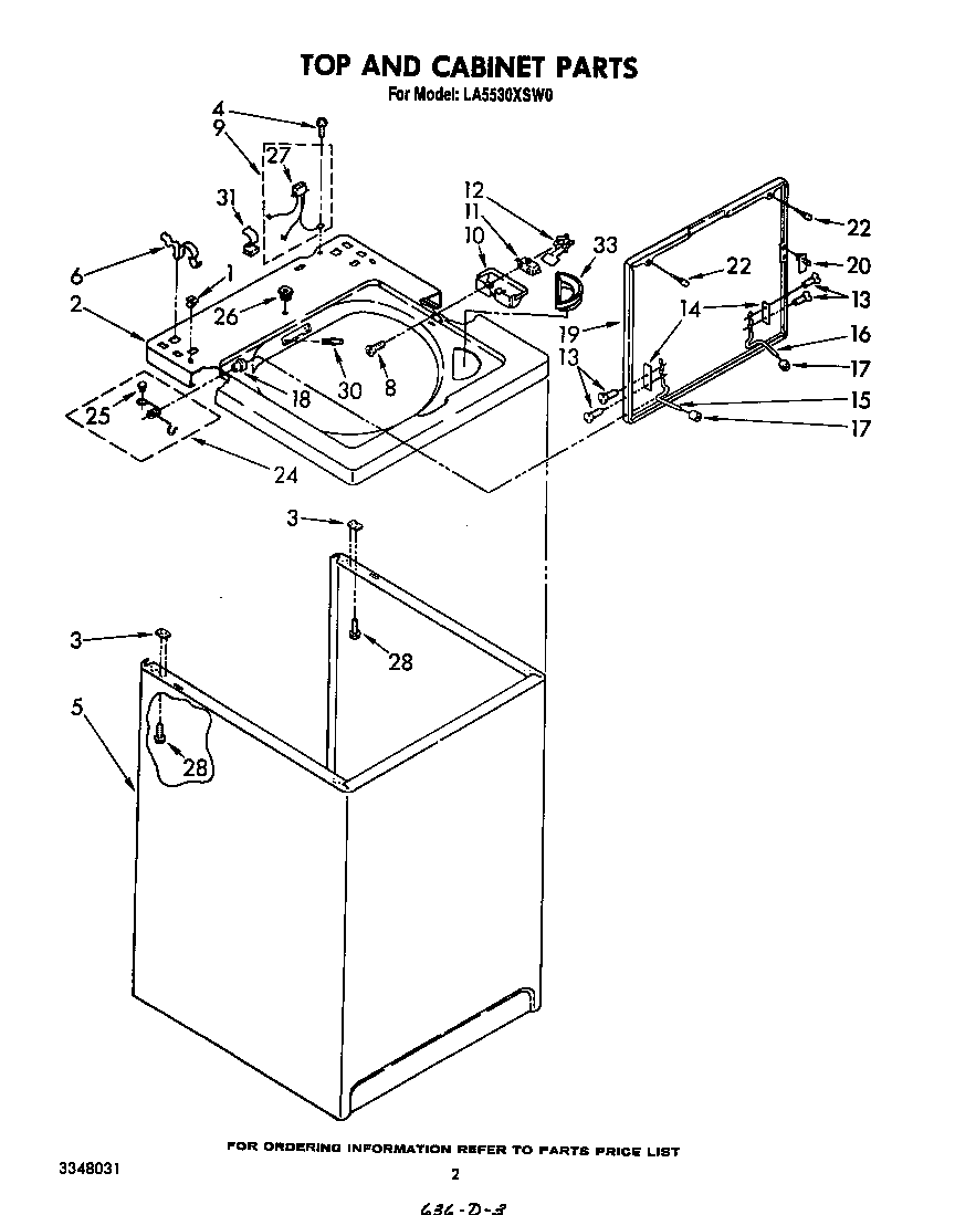 Top and cabinet