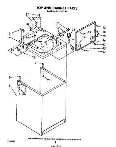 Top and cabinet