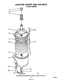 Agitator, basket and tub