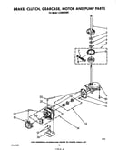 Brake, clutch, gearcase, motor and pump