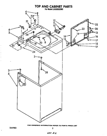 Top and cabinet