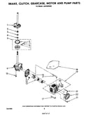 Brake, clutch, gearcase, motor and pump