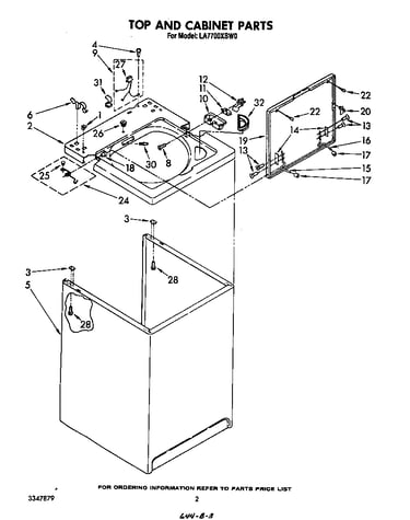 Top and cabinet