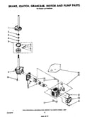 Brake, clutch, gearcase, motor and pump