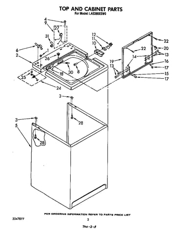 Top and cabinet