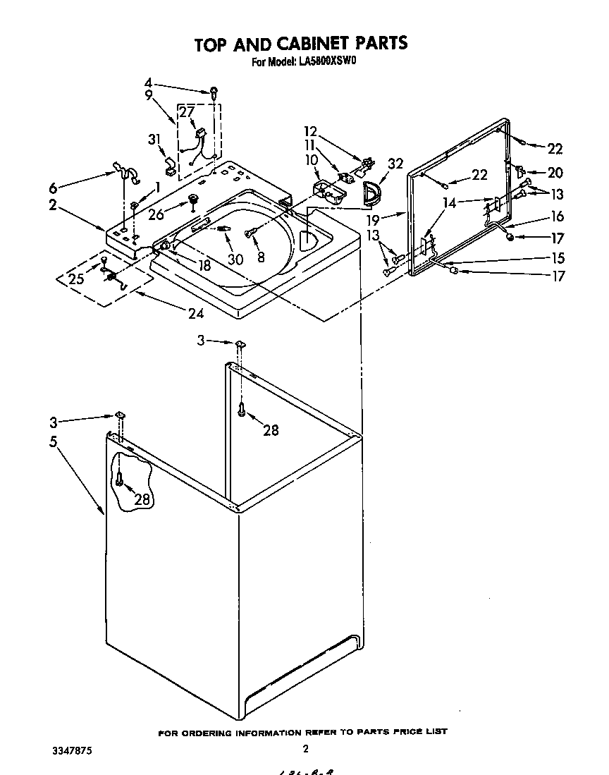 Top and cabinet