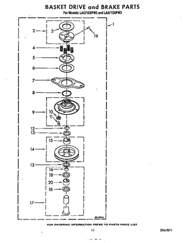 Basket drive and brake