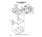 KitchenAid KAWE800TWH0 top and cabinet diagram