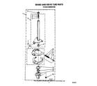 KitchenAid KAWE800TWH0 brake and drive tube diagram