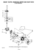 Brake clutch, gearcase, motor and pump