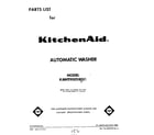 KitchenAid KAWE900SWH1 front cover diagram