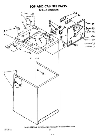 Top and cabinet