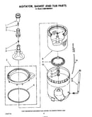 Agitator, basket and tub