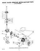 Brake clutch, gearcase, motor and pump