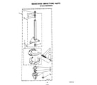 KitchenAid KAWE900SWH1 brake and drive tube diagram