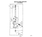 KitchenAid KAWE800SWH1 brake and drive tube diagram