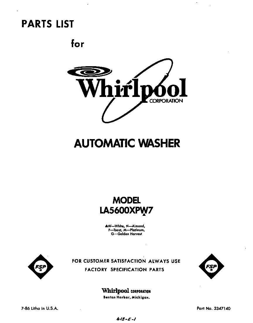 Front cover
