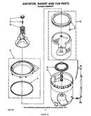 Agitator, basket and tub